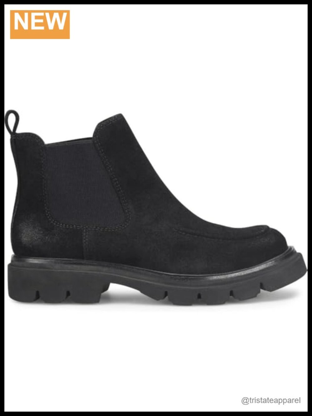 Waterproof Suede Pull-On Boots Cushioned Arch Support Winter